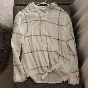 white and black flannel